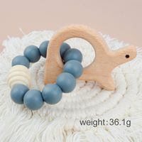 Cute Solid Color Beech Silicone Teething Stick Baby Accessories sku image 13