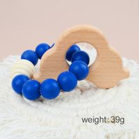 Cute Solid Color Beech Silicone Teething Stick Baby Accessories sku image 6