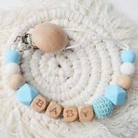 Simple Style Letter Beech Silicone Baby Accessories sku image 6