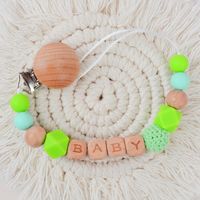 Simple Style Letter Beech Silicone Baby Accessories sku image 10