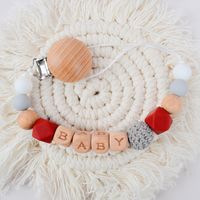 Simple Style Letter Beech Silicone Baby Accessories sku image 9