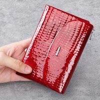Women's Solid Color Leather Flip Cover Wallets sku image 1