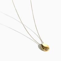 Basic Simple Style Oval Stainless Steel Pendant Necklace In Bulk main image 2