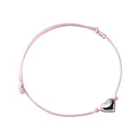 Simple Style Heart Shape Sterling Silver Rope Bracelets sku image 1