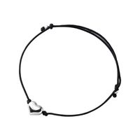 Simple Style Heart Shape Sterling Silver Rope Bracelets sku image 2