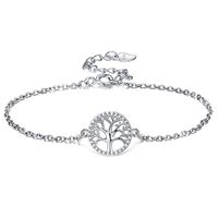 Lady Simple Style Tree Sterling Silver Plating Bracelets main image 3