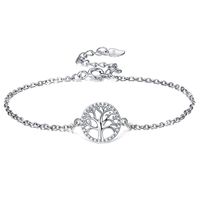 Lady Simple Style Tree Sterling Silver Plating Bracelets sku image 1