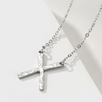 Simple Style Letter Stainless Steel Pendant Necklace In Bulk main image 4