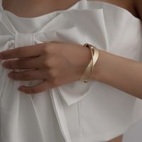 Elegant Streetwear Irregular Copper Plating Cuff Bracelets main image 3
