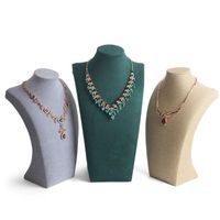 Elegant Modern Style Solid Color Velvet Jewelry Rack main image 3