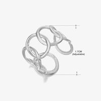 Strassenmode Geometrisch Rostfreier Stahl Überzug Offener Ring sku image 8