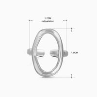 Strassenmode Geometrisch Rostfreier Stahl Überzug Offener Ring sku image 4