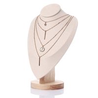 Nordic Style Solid Color Solid Wood Cloth Jewelry Rack main image 5