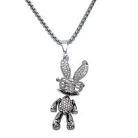 Hip-hop Animal Cartoon Character Alloy Titanium Steel Pendant Necklace In Bulk main image 4