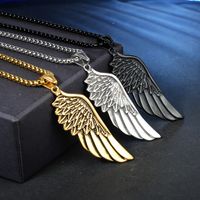 Classic Style Wings Stainless Steel None 18K Gold Plated Rhodium Plated Women's main image 1
