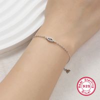 Simple Style Classic Style Devil's Eye Sterling Silver Plating Inlay Zircon 18k Gold Plated White Gold Plated Bracelets main image 8