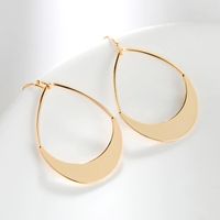 1 Pair Simple Style Water Droplets Plating Hollow Out Stainless Steel Gold Plated Silver Plated Drop Earrings main image 1