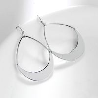1 Pair Simple Style Water Droplets Plating Hollow Out Stainless Steel Gold Plated Silver Plated Drop Earrings main image 6