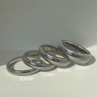 Stainless Steel IG Style Basic Solid Color Bangle main image 5