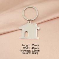 Streetwear House Stainless Steel None 18K Gold Plated Bag Pendant Keychain sku image 1