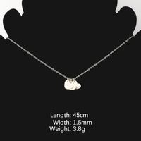 Stainless Steel 18K Gold Plated Simple Style Commute Heart Shape None Pendant Necklace sku image 5