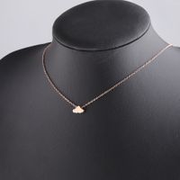 Titanium Steel 18K Gold Plated Basic Simple Style Clouds None Pendant Necklace main image 6