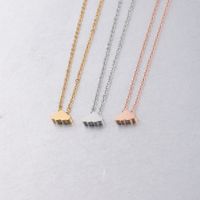 Titanium Steel 18K Gold Plated Basic Simple Style Clouds None Pendant Necklace main image 2