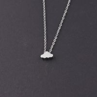 Titanium Steel 18K Gold Plated Basic Simple Style Clouds None Pendant Necklace sku image 1