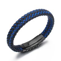 Lässig Strassenmode Geometrisch Titan Stahl Männer Armbänder main image 3