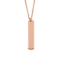 Stainless Steel 18K Gold Plated Simple Style Roman Style Commute Geometric None Pendant Necklace main image 2