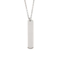 Stainless Steel 18K Gold Plated Simple Style Roman Style Commute Geometric None Pendant Necklace sku image 1