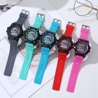Preppy Style Sweet Solid Color Electronic Kids Watches main image 1