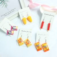 1 Pair Cute Cartoon Resin Drop Earrings main image 4