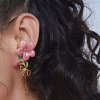 1 Pair Sweet Flower Plating Alloy Drop Earrings main image 2