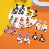 1 Pair Streetwear Halloween Pattern Soft Clay Drop Earrings main image 1