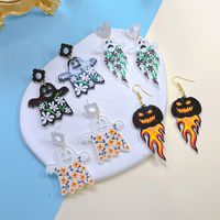 1 Pair Streetwear Halloween Pattern Arylic Earrings main image 1