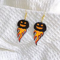 1 Pair Streetwear Halloween Pattern Arylic Earrings sku image 1