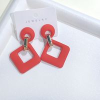 1 Pair Basic Modern Style Geometric Arylic Drop Earrings sku image 6