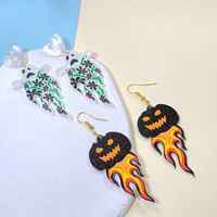 1 Pair Streetwear Halloween Pattern Arylic Earrings main image 4