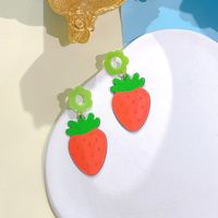 1 Pair Cute Fruit Arylic Drop Earrings sku image 2