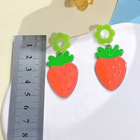1 Pair Cute Fruit Arylic Drop Earrings main image 3