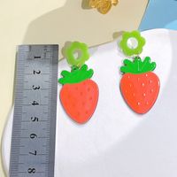 1 Paire Mignon Fruit Arylique Boucles D'oreilles main image 3