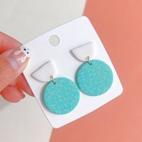 1 Pair Sweet Geometric Soft Clay Drop Earrings sku image 1