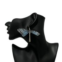 1 Pair Sweet Butterfly Plating Organza Drop Earrings main image 2