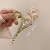 Sweet Flower Alloy Plating Inlay Artificial Pearls Hair Claws main image 4