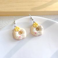 1 Pair Cute Donuts Resin Drop Earrings sku image 5
