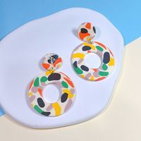1 Pair Streetwear Polka Dots Soft Clay Drop Earrings sku image 1