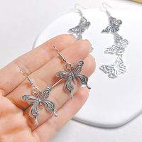 1 Pair Cute Butterfly Metal Drop Earrings main image 1