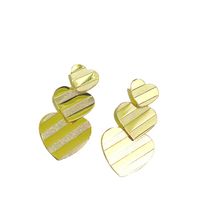 1 Pair Sweet Heart Shape Plating Metal Drop Earrings main image 5