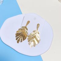 1 Pair Streetwear Leaf Irregular Metal Drop Earrings Earrings sku image 2